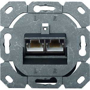 DIGITUS Professional Netzwerkdose - Weiß - 2 x RJ-45 Anschluss/Anschlüsse