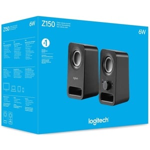 Logitech Multimedia Speakers Z150 with Clear Stereo Sound (Midnight Black, 3W RMS) - 2