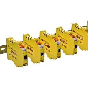 Brainboxes - Ethernet to 16 Digital Inputs + RS485 Gateway - Twisted Pair - 1 x Network (RJ-45) - 1 x Serial Port - 10/100