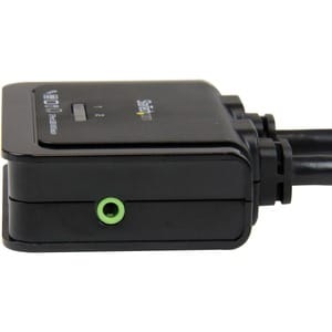 StarTech.com 2 Port USB HDMI Cable KVM Switch with Audio and Remote Switch - USB Powered - Control two HDMI®, USB equipped