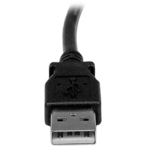 StarTech.com 3m USB 2.0 A to Left Angle B Cable - M/M - Connect hard-to-reach USB 2.0 peripherals, for installation in nar