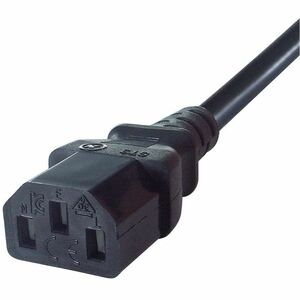 ConnektGear Power Extension Cord - 5 m - IEC 60320 C14 / IEC 60320 C13 - 1.0mm² Gauge - 10 A - Black - 1 Pcs
