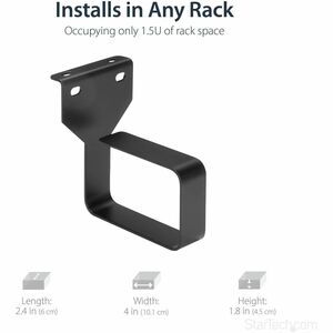 StarTech.com Multi-Directional Vertical Server Rack Cable Management D-Ring Hook 2.4x3.9in (6x10cm) - Add an internal or e