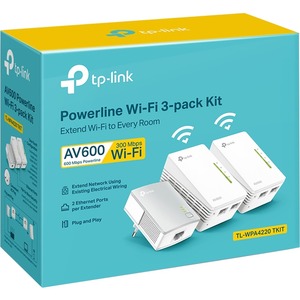 TP-Link TL-WPA4220TKIT IEEE 802.11n 300 Mbit/s Wireless Range Extender - 300 m Maximum Outdoor Range - 2 x Network (RJ-45)