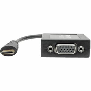 Eaton Tripp Lite Series Mini HDMI to VGA Adapter Video Converter, (M/F), 6-in. (15.24 cm), TAA - HDMI/VGA - 6" - 1 x HDMI 