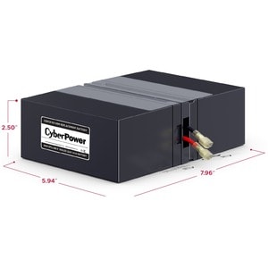 CyberPower RB1280X2D Replacement Battery Cartridge - 2 X 12 V / 7.2 Ah Sealed Lead-Acid Battery, 18MO Warranty