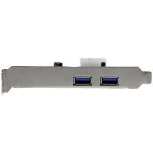 StarTech.com 2 Port PCI Express (PCIe) SuperSpeed USB 3.0 Card Adapter with UASP - LP4 Power - 2 Total USB Port(s) - 2 USB