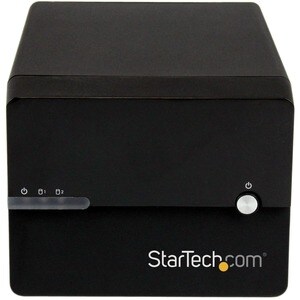 StarTech.com USB 3.0 eSATA Dual 3.5â€ SATA III Hard Drive External RAID Enclosure w/ UASP and Fan â€" Black - USB 3.0 Typ