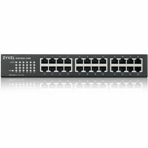 ZYXEL GS1100-24E 24-Port Gigabit Ethernet Switch (Compact Desktop Design) - 24 Ports - Gigabit Ethernet - 10/100/1000Base-