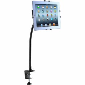 CTA Digital Gooseneck Clamp Mount for iPad & Tablets - 9.70" to 11" Screen Support - ABS Plastic, Steel, Metal, Acrylonitr