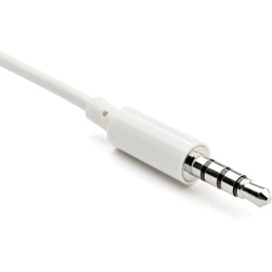 StarTech.com 3.5mm 4 Position to 2x 3 Position 3.5mm Headset Splitter Adapter M/F - White Headphone Microphone Splitter - 