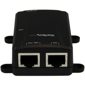 StarTech.com 1 Port Gigabit PoE Power over Ethernet Injector 48V / 30W - 802.3at / 802.3af - Wall-Mountable - 110 V AC, 22