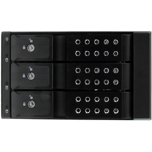 StarTech.com Scheda backplane per rack portatili hot-swap trayless in alluminio 3 alloggiamenti per SAS II/SATA III 3,5"- 