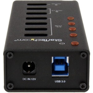 StarTech.com 4 Port USB 3.0 Hub - 3 Dedicated USB Charging Ports (2 x 1A & 1 x 2A) - Wall Mountable - Metal -Powered USB H