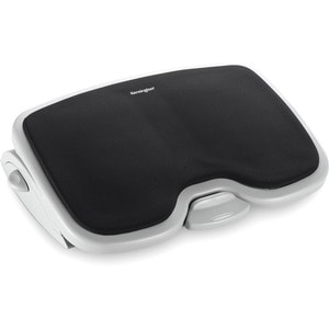 Kensington Solemate Comfort Footrest with SmartFit System - 3.50" - 5" Adjustable Height - 15° Tilt - Gray, Black - 1 Each