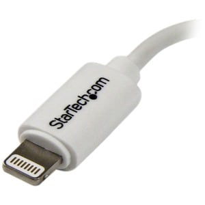 StarTech.com White Micro USB to Apple 8-pin Lightning Connector Adapter for iPhone / iPod / iPad - Cable for iPhone - Firs