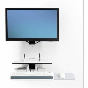 Ergotron StyleView Lift für Monitor, Tastatur, Maus, Scanner - Weiß - Höhenverstellbar - Bildschirmgröße: 61 cm (24 Zoll) 