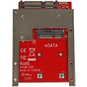 StarTech.com mSATA SSD to 2.5in SATA Adapter Converter - mSATA to SATA Adapter for 2.5in bay with Open Frame Bracket and 7