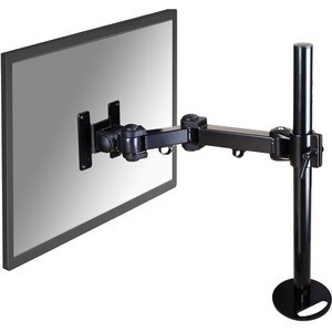 Newstar Full Motion Desk Mount (grommet) for 10-30" Monitor Screen, Height Adjustable - Black - Height Adjustable - 25.4 c
