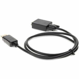 AddOn 3ft DisplayPort 1.2 Male to VGA Male Black Cable For Resolution Up to 1920x1200 (WUXGA) - 3 ft DisplayPort/VGA Video