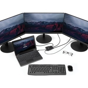 StarTech.com Mini DisplayPort 1.2 auf DisplayPort MST Hub - Triple Head mDP/ DP - 30 Hz bis 60 Hz - 3840 × 2160 - 2 m Maxi