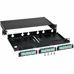 Eaton Tripp Lite Series 36-Port Fiber Patch Panel Enclosure, 1U Rack-Mount (LC/LC) - 36 x LC - 36 Port(s) - 36 x RJ-11 - 3