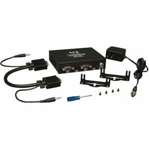 Eaton Tripp Lite Series 4-Port VGA over Cat5/6 Splitter/Extender, Box-Style Transmitter for Video/Audio, Up to 1000 ft. (3