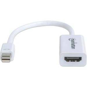Manhattan Adaptador DisplayPort Mini M a HDMI H BL 1080p - Cable for Dispositivo de audio/vídeo - 10.8Gbit/s - Admite hast
