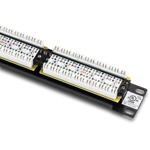 12-Port Cat. 6 Unshielded Patch Panel (10" wide)
