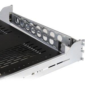 StarTech.com 2U Vented Sliding Rack Shelf w/ Cable Management Arm & 27.7 to 31.6in Adjustable Mounting Depth - 50lbs / 22.