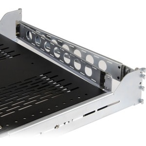StarTech.com 2U Vented Sliding Rack Shelf w/ Cable Management Arm & 27.7 to 31.6in Adjustable Mounting Depth - 50lbs / 22.