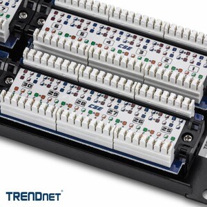 Network Pièce pour panneau TRENDnet TC-P48C5E - 48 Port(s) - 48 x RJ-45 - 48 x RJ-11 - 19" Grand Angle/Champ de Vue Elargi
