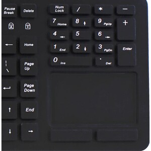 Adesso Antimicrobial Waterproof Touchpad Keyboard - Cable Connectivity - USB Interface - 108 Key Windows Key Hot Key(s) - 