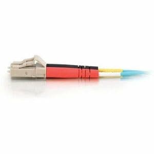 C2G 0.5m LC-LC 10Gb 50/125 Duplex Multimode OM3 Fiber Cable - Aqua - 1.6ft - 0.5m LC-LC 10Gb 50/125 Duplex Multimode OM3 F