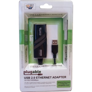 Plugable USB 2.0 To Gigabit Ethernet Adapter, Fast And Reliable Gigabit Connection - Compatible With Windows, Chromebook, 