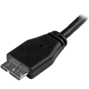 StarTech.com 0.5m (20in) Slim SuperSpeed USB 3.0 (5Gbps) A to Micro B Cable - M/M - Flexible cable for convenient position