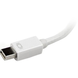 StarTech.com Travel A/V Adapter: 3-in-1 Mini DisplayPort to VGA DVI or HDMI Converter - White - Connect a Mini DisplayPort