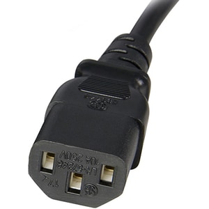 StarTech.com Câble / Cordon d'extension d'alimentation standard C13 vers C14 de 1m - Mâle / Femelle - Pour Alimentation sa