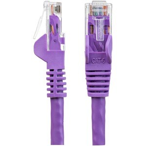StarTech.com Cavo di rete Cat 6 - 100% Rame - Cavo Patch Ethernet Gigabit viola da 2m antigroviglio - Cable for Dispositiv