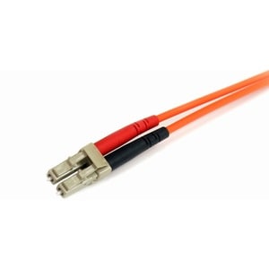 StarTech.com 1m Fiber Optic Cable - Multimode Duplex 62.5/125 - LSZH - LC/ST - OM1 - LC to ST Fiber Patch Cable - Cable fo