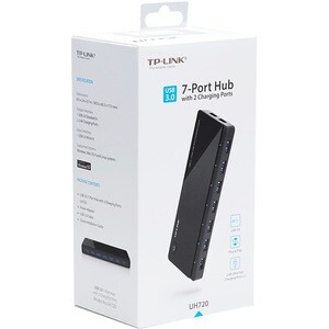 TP-Link UH720 USB-Hub - USB 3.0 Micro-B - Extern - 9 Total USB Port(s) - 7 USB 3.0 Port(s) - Mac, Linux, PC