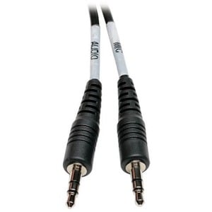 Eaton Tripp Lite Series 3.5 mm 4-Position to 3.5 mm 3-Position Audio Headset Splitter Adapter Cable (F/2xM), 6 in. (15.2 c