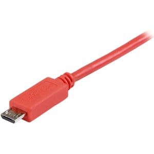 StarTech.com 1m Pink Mobile Charge Sync USB to Slim Micro USB Cable for Smartphones and Tablets - A to Micro B M/M - Cable