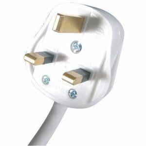 connektgear Surge Suppressor/Protector - White - UK BS1363 Plug - 4 x BS 1363/A - 375 J - 250 V AC - 5m - Keyhole/Undermou