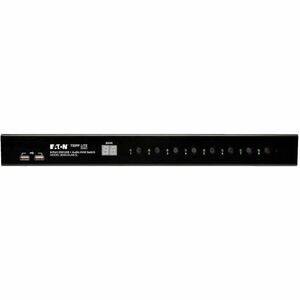 Eaton Tripp Lite Series 8-Port 1U Rack-Mount DVI / USB KVM Switch with Audio and 2-port USB Hub - 8 Computer(s) - 1 Local 