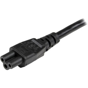 StarTech.com Cordon d'alimentation en trèfle Schuko CEE7 vers C5 de 1m pour ordinateur portable - M/F - Noir - Pour Ordina
