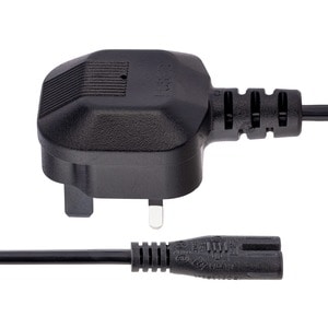 StarTech.com PXTNB2SUK1M Standard Power Cord - 1 m - United Kingdom - For Notebook - BS 1363 / IEC 60320 C7 - 0.75mm2 Gaug