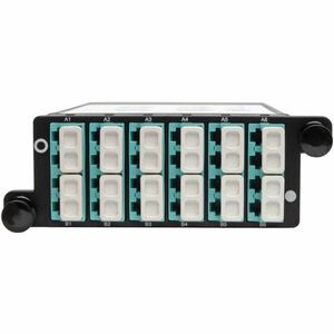 Tripp Lite 12-Fiber Patch Panel 2 MTP/MPO to 12 LC 10Gb Breakout Cassette - 2 x MTP/MPO, 12 x LC - 14 Port(s) - 14 x RJ-11