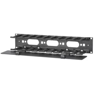 APC Cable Organizer - Black - 1 Each Pack - Cable Manager - 2U Rack Height x 19" Panel Width