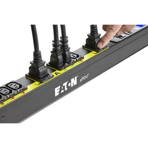 Eaton Managed rack PDU, 0U, L6-30P input, 5.76 kW max, 200-240V, 24A, 10 ft cord, Single-phase - Switched - NEMA L6-30P - 